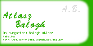 atlasz balogh business card
